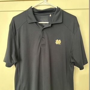 Notre Dame Fighting Irish Navy textured Polo
